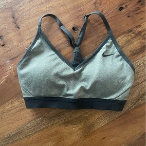 Gray Nike Indy Sports Bra - Size Small